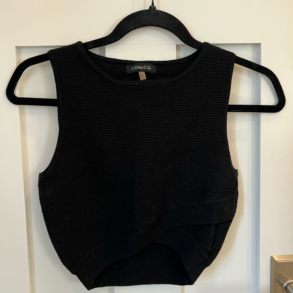 Selling black going out top.